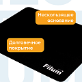 Коврик для мыши Filum FL-MP-S-BK-1 черный, 250*200*1 мм., ткань+резина.
